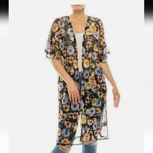 EUC Womens Urban Diction Floral Kimono